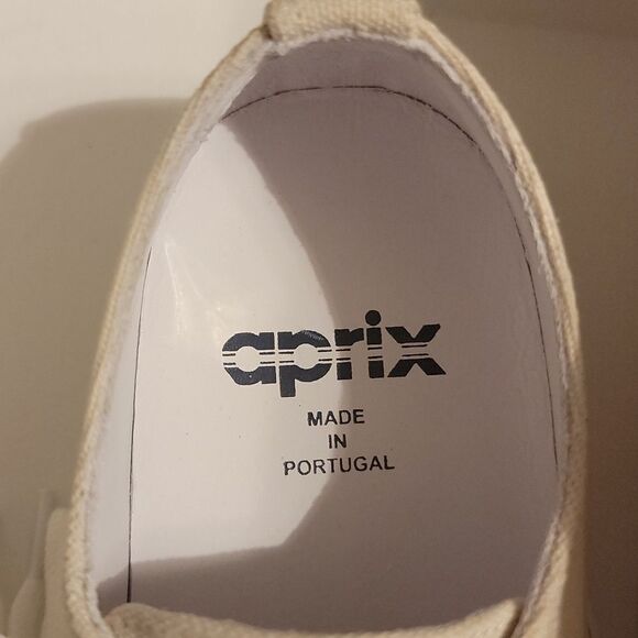 NWT APRIX leather and canvas shoe with dust bag made in Portugal - Picture 11 of 16